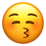 emojis verkeerd gebruikt kus kissing face