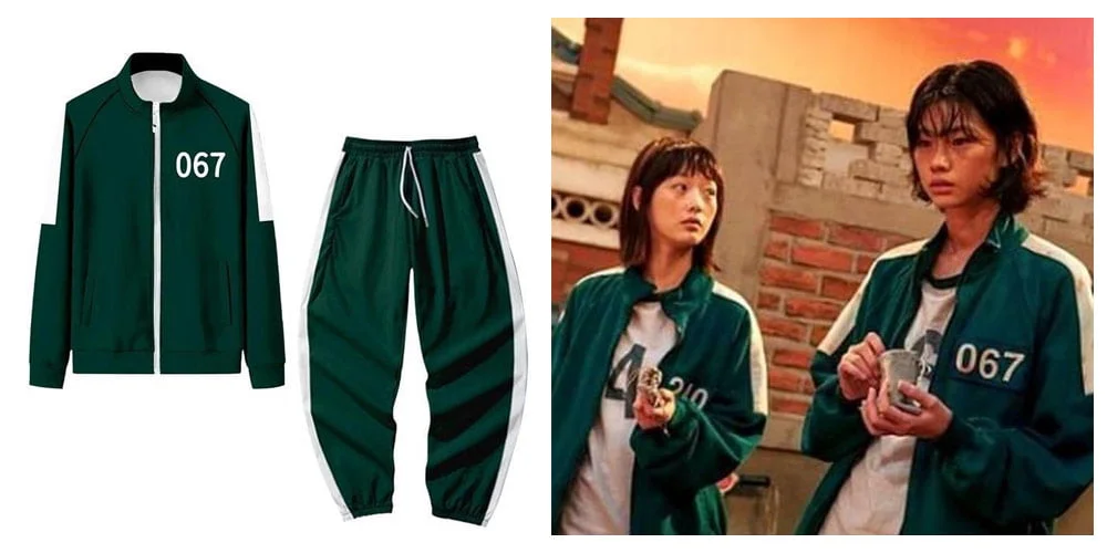 Squid Game pak deelnemer 067 verkleedkleding