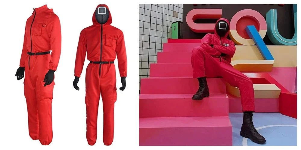 Squid game jumpsuit serie verkleedkleding