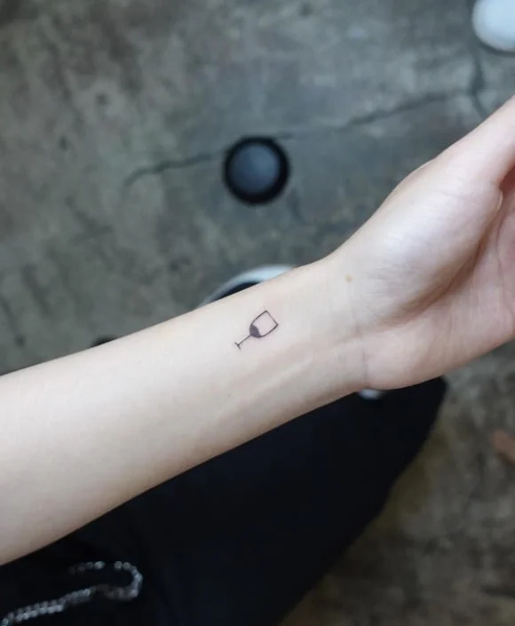 wijn tattoo