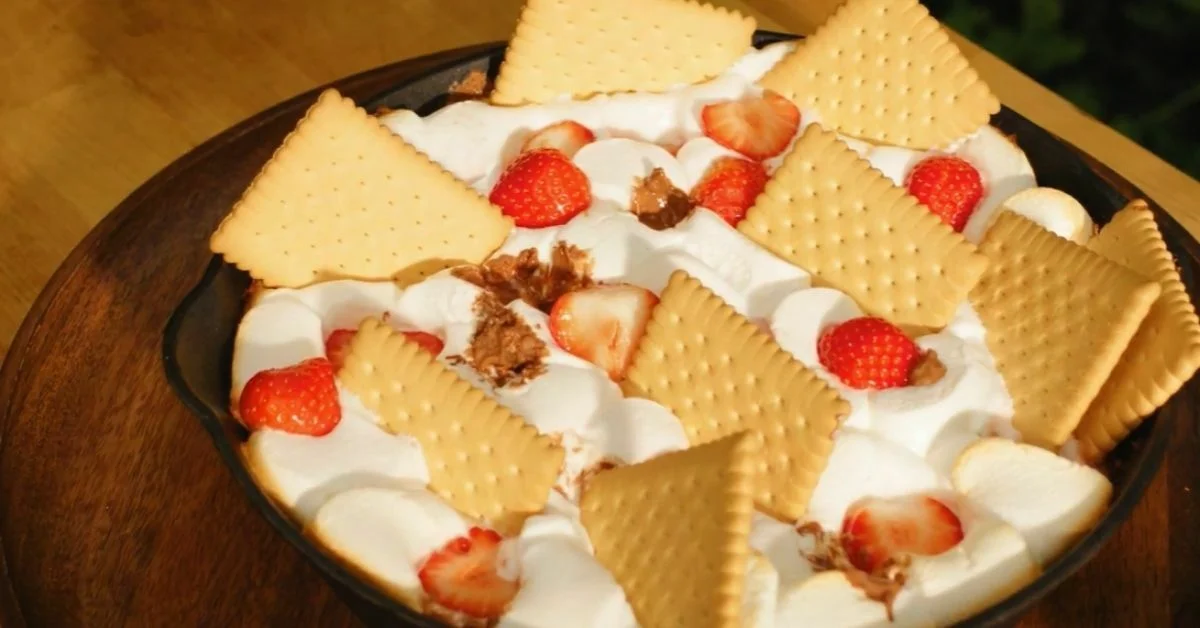 smores maken recept chocolade aardbeien
