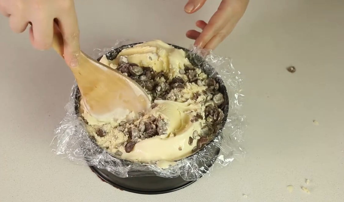 Smul recept frambozen en Malteser ice cream cake