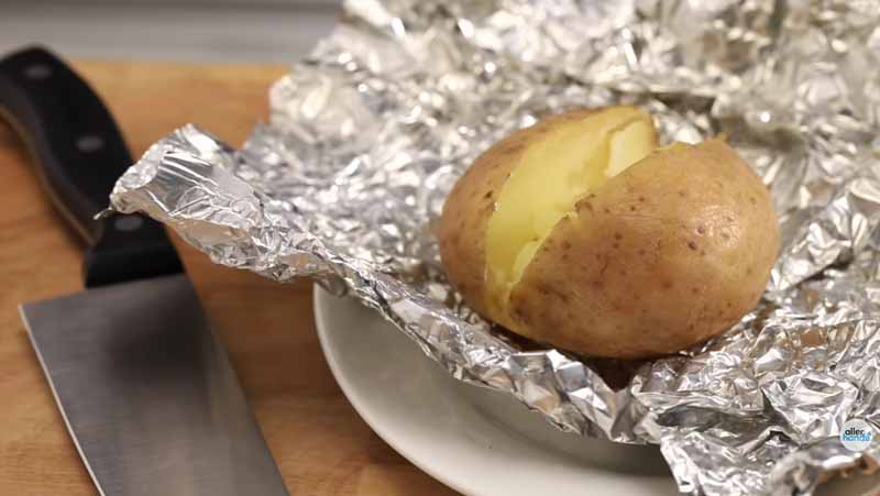 vega BBQ gepofte aardappel